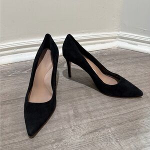 Banana Republic Black Suede Pump Women's Heels - Size 8 US